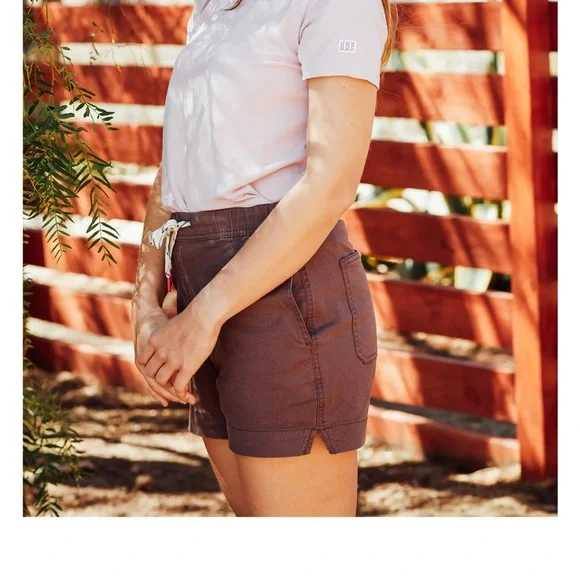 Topo Designs Dirt Shorts Women’s Hiking Casual Versatile - L - Brick Orange - Picture 11 of 13